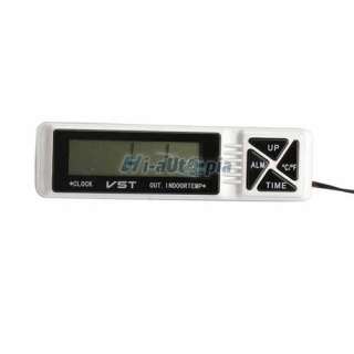    function Vehicle LCD Car Temperature Thermometer With Clock Calendar