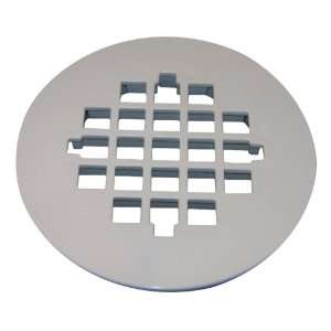   1257 Snap in Style Shower Drain Grate, White Finish
