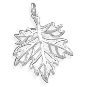  Polished Maple Leaf Pendant Jewelry