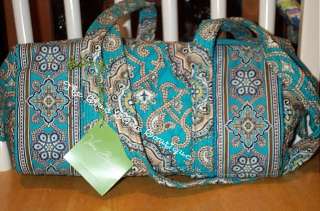 Vera Bradley New Totally Turquoise Classic 100 Handbag  