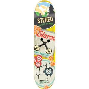    Stereo Peterson Stickers Skateboard Deck