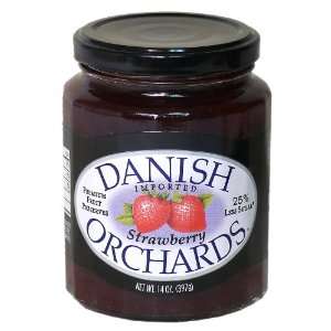 Danish Orchards Preserves, Strawberry, 14 Ounce  Grocery 