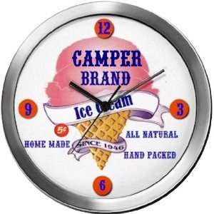  CAMPER 14 Inch Ice Cream Metal Clock Quartz Movement 