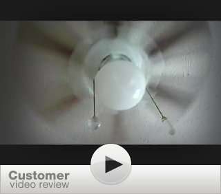   Blade 30 Inch 3 Speed Hugger Style Ceiling Fan with Light, White