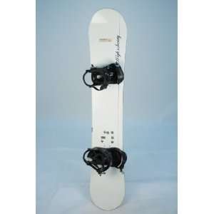  Used High Society Snowboard with Large Bindings 157cm 