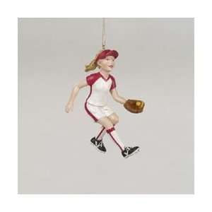  Club Pack of 12 Softball Girl with Glove Christmas 