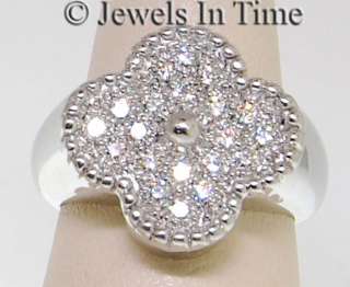 VCA Alhambra 18k Gold & Diamond Ring Van Cleef & Arpels  