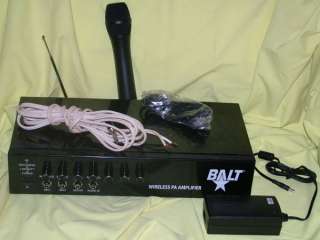 Balt 12V Portable Wireless Microphone PA Amplifier  