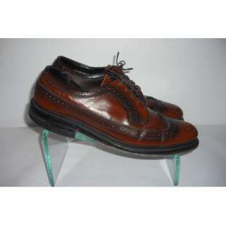 Mens Nice Brown Wing Tip British Walkers Shoes Size 9 B  