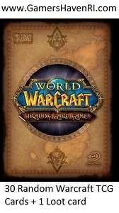 30 Warcraft Cards + 1 Loot Card WOW TCG CCG  