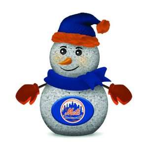  New York Mets 4 Inch Tabletop Snowman (Set of 2) Sports 