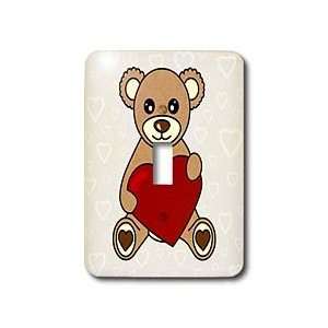 Janna Salak Designs Teddy Bears   Valentines Day Cute Brown Teddy Bear 