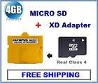 4gb Micro sd memory card + XD ADAPTER MASD 1 picture OLYMPU firmware 1 
