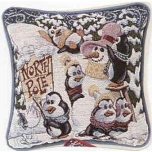  Penguins Christmas Decorative Throw Pillow