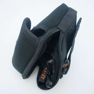 Pocket Belt Pouch Camera Shoulder Strap Zippers Bag  