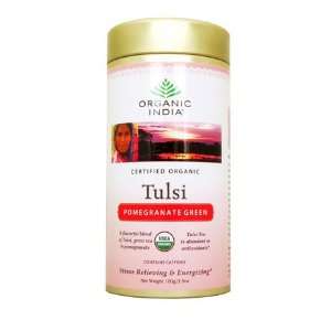 Tulsi Loose Pomegranate Green Tea Leaves Grocery & Gourmet Food