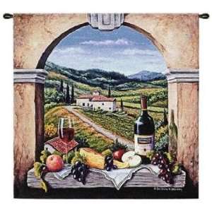    Vineyard Road 53 Square Wall Hanging Tapestry