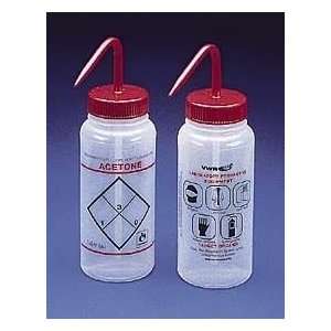 Bel Art Safety Wash Bottles, Low Density Polyethylene, Wide Mouth 