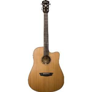  Washburn Solid Wood Series WD760SWCE Dreadnought Acoustic 