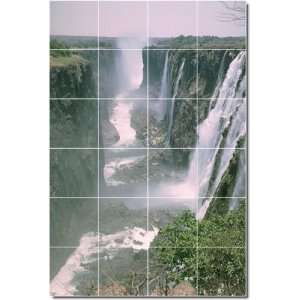  Waterfalls Photo Floor Tile Mural 17  32x48 using (24 