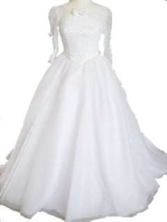    White Organza Bridal Gown Wedding Dress, Size 2, FL39 Clothing