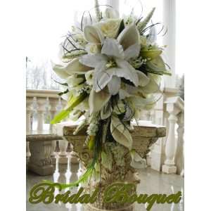 Wedding Bridal Bouquet PRINCESS GRACE WHITE STAR  Kitchen 