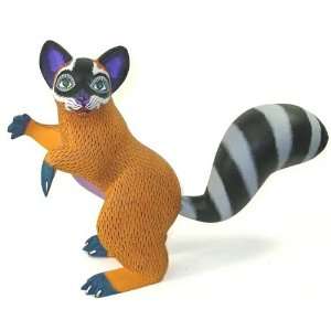  Racoon Oaxacan Wood Carving 12 Inch