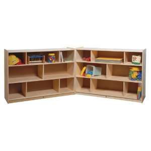   High 16 Section, 3 Shelf Mobile Fold and Lock Storage Toys & Games
